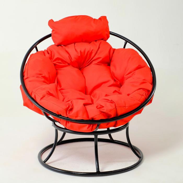 Кресло "Папасан" мини, с красной подушкой, 81х68х77см - фото 1 - id-p199440538