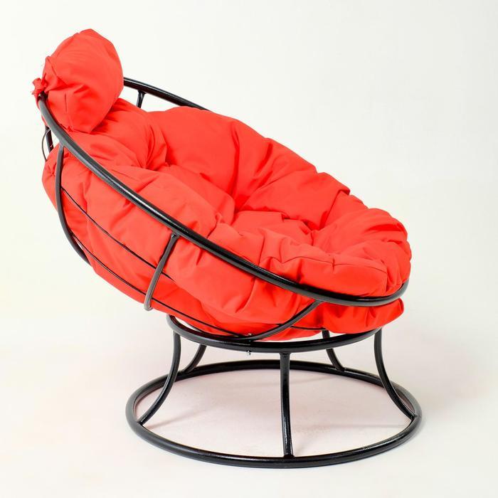 Кресло "Папасан" мини, с красной подушкой, 81х68х77см - фото 2 - id-p199440538
