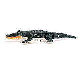 Крокодил радиоуправляемый, плавает, работает от аккумулятора, цвет зелёный, фото 2