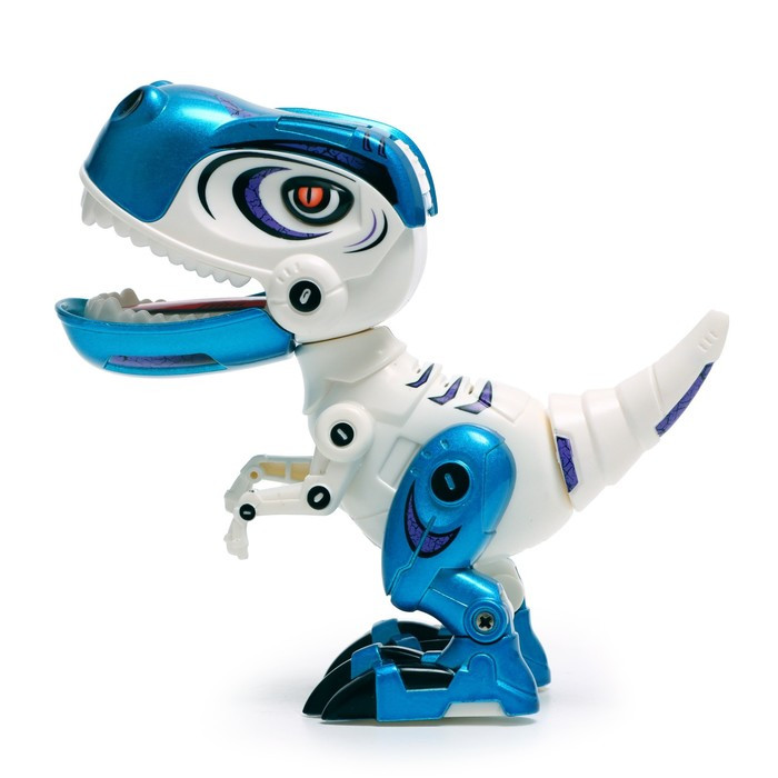 Робот «Динобот», реагирует на прикосновение, световые и звуковые эффекты, цвет белый - фото 2 - id-p199412489