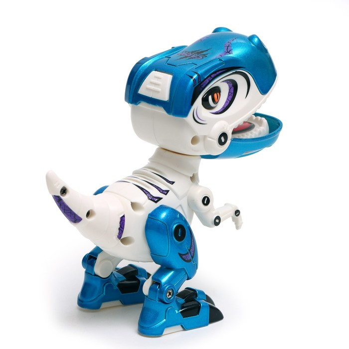 Робот «Динобот», реагирует на прикосновение, световые и звуковые эффекты, цвет белый - фото 3 - id-p199412489