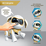 Робот-собака «Чаппи», русское озвучивание, световые и звуковые эффекты, цвет золотой, фото 4