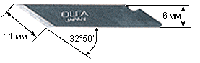 Лезвия OLFA KB (для ножей AK-4, AK-1/5B, SC-1) (Япония) OL-KB Лезвия OLFA KB (для ножей AK-4, AK-1/5B, SC-1) (Япония)