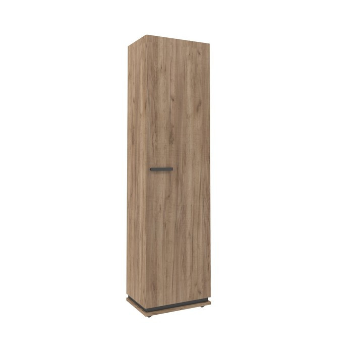 Шкаф для одежды и белья Nature 8, 560 × 416 × 2116 мм, цвет дуб табачный сraft / чёрный - фото 1 - id-p199433680