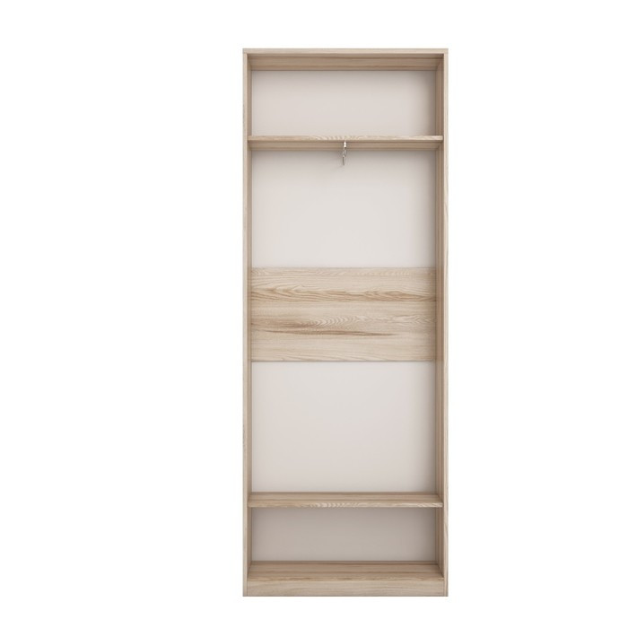 Шкаф для одежды «Денвер», 782 × 374 × 2088 мм, 2 двери, 1 ящик, ясень дезира / бриллиант - фото 2 - id-p199433822