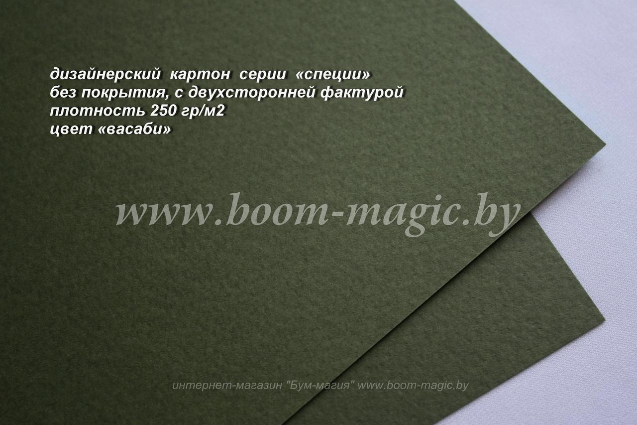 БФ! 22-001 картон фактурный, серия "специи", цвет "васаби", плотность 250 г/м2, формат 72*101 см