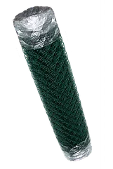 Сетка-рабица Белзабор в ПВХ D 2.4 1.8x10м (ячейка 55x55мм зеленый)