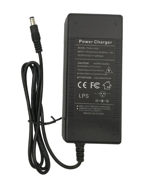 Зарядное устройство для электросамоката Kugoo S1, S2, S3, S3 Pro 42V 2A 84W (5.5x2.5) - фото 1 - id-p131178604