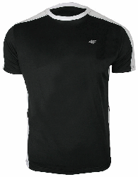 Мужская велосипедная футболка L /4F, черный+белый, р-р L/