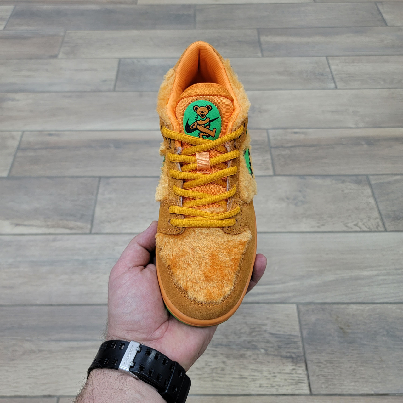 Кроссовки WMNS Nike Dunk Low SB Orange Bear X Grateful Dead - фото 3 - id-p198053401