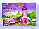 Детский конструктор на батарейках JIXIN "Замок мечты и железная дорога" арт. 6288A для девочек крупные детали, фото 3