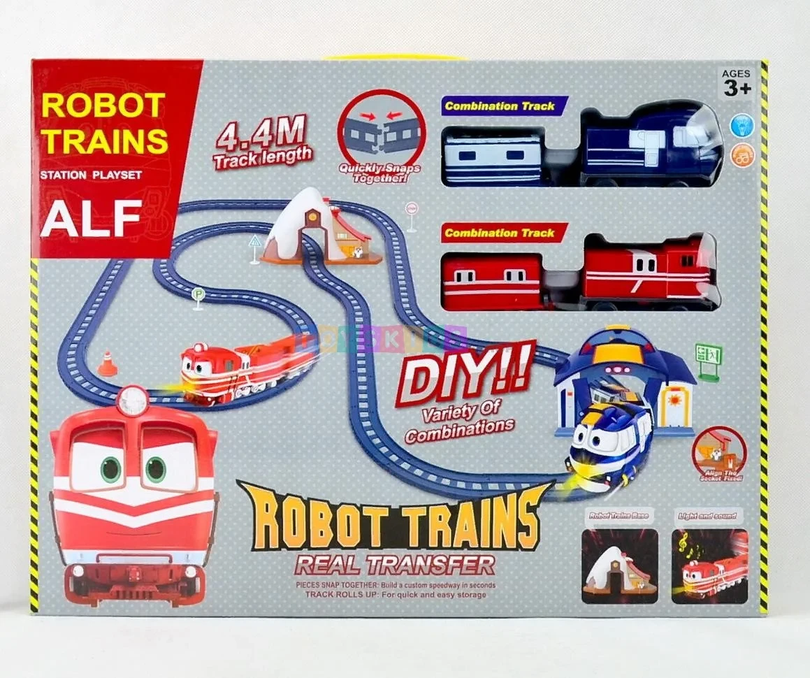Железная дорога Роботы-поезда (Robot Trains) + 2 поезда - фото 1 - id-p199519072