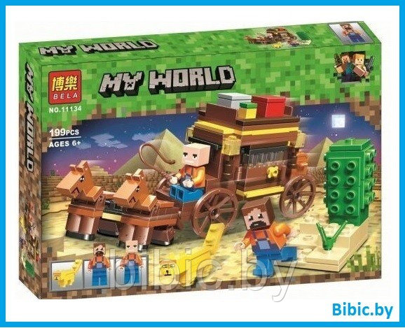 Детский конструктор Minecraft Майнкрафт Путешествие по Египту 11134 серия my world аналог лего lego