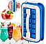 Форма для льда Ice Cube Tray / форма для охлаждения напитков / контейнер для льда и воды с ручками Изумрудная, фото 9
