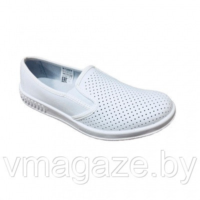Туфли мужские с перфорацией (цвет белый) - фото 1 - id-p199523977