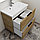 Тумба Дана Каскад 75 напольная на 2 ящика (цвет дуб галифакс) с умывальником Andrea Elen 750 (742х445х113), фото 2