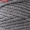 Шнур для вязания "Пухлый" 100% хлопок ширина 5мм 100м (св.серый), фото 3