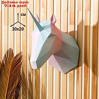 Набор для создания полигональной фигуры "Единорог", 32,5 х 44 см