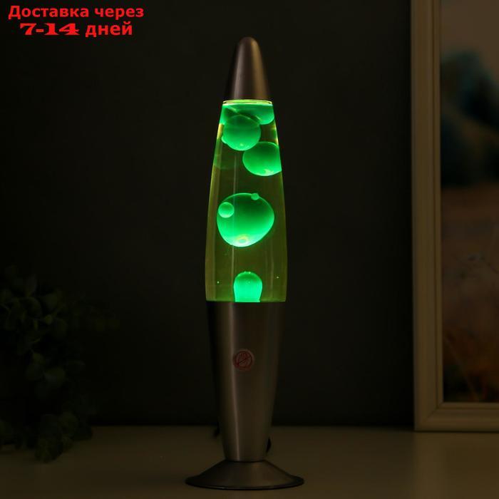 Светильник ночник Лава "Зеленые капли", h=41см (220В) - фото 3 - id-p199386655