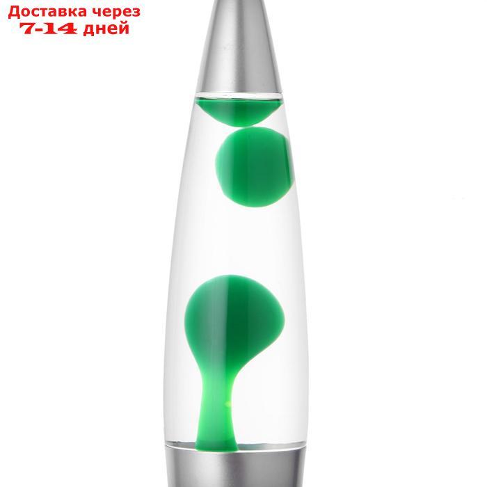 Светильник ночник Лава "Зеленые капли", h=41см (220В) - фото 7 - id-p199386655