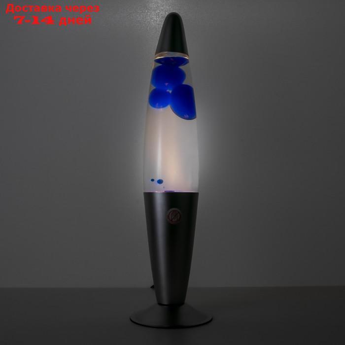 Светильник ночник Лава "Голубые капли", h=41см (220В) - фото 2 - id-p199386659