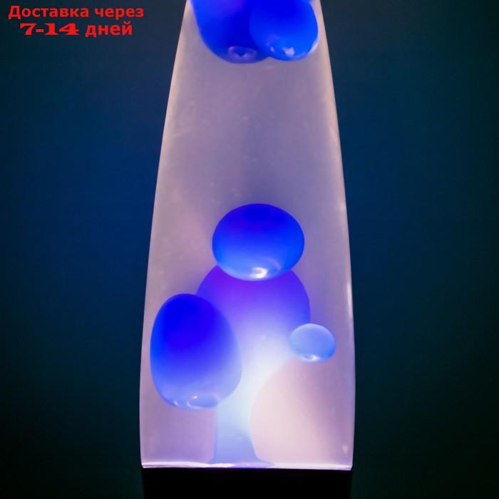 Светильник ночник Лава "Голубые капли", h=41см (220В) - фото 4 - id-p199386659