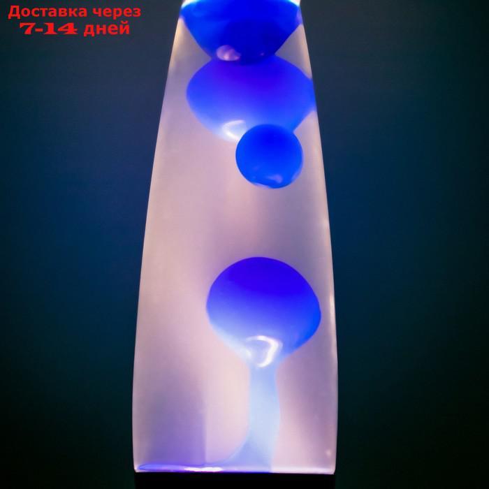 Светильник ночник Лава "Голубые капли", h=41см (220В) - фото 5 - id-p199386659