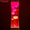Светильник ночник Лава "Колонна" h=39 см, (220В) красный, фото 4