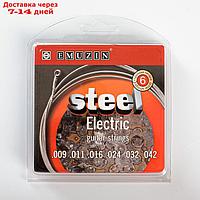 Струны "STEEL ELECTRIC" c обм. из ферромагнитного сплава с ник.покр. /.009 - .042/