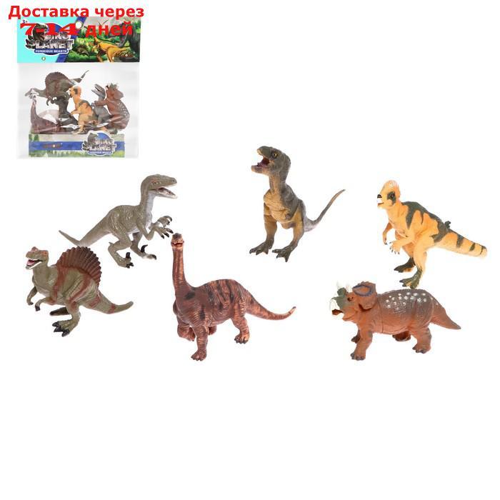 Набор динозавров "Юрский период", 6 фигурок - фото 1 - id-p199386717