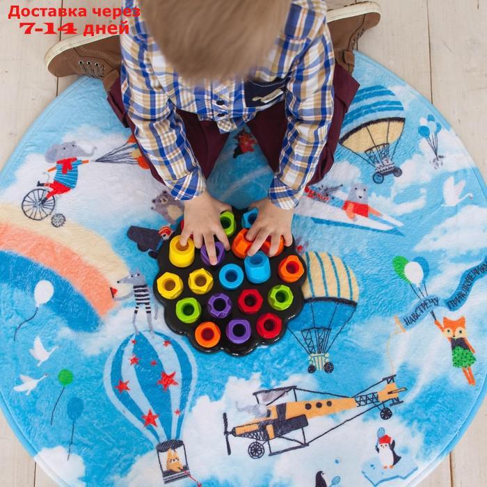 Развивающая игрушка "Пирамидка-мозаика", сортер, цвета, по методике Монтессори - фото 10 - id-p199385786