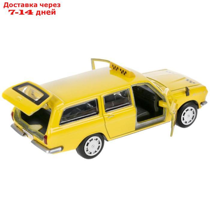 Машина металл. "ГАЗ-2402 "Волга" такси", 12 см, двери, багаж, цвет желтый 2402-12TAX-YE - фото 4 - id-p199385972