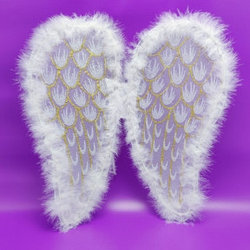 Карнавальный костюм Крылья Ангела (крылышки ангела, крепление резиночки на руки)