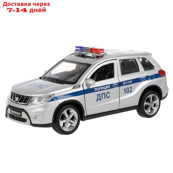 Машина металл. "Suzuki Vitara полиция", 12 см, двери, багаж, цвет серебр VITARA-12POL-SR - фото 1 - id-p199385995