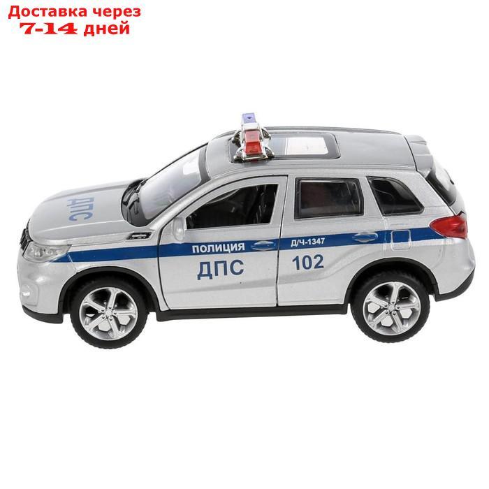 Машина металл. "Suzuki Vitara полиция", 12 см, двери, багаж, цвет серебр VITARA-12POL-SR - фото 3 - id-p199385995