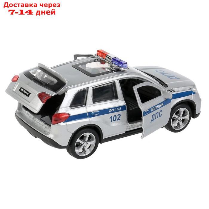 Машина металл. "Suzuki Vitara полиция", 12 см, двери, багаж, цвет серебр VITARA-12POL-SR - фото 5 - id-p199385995