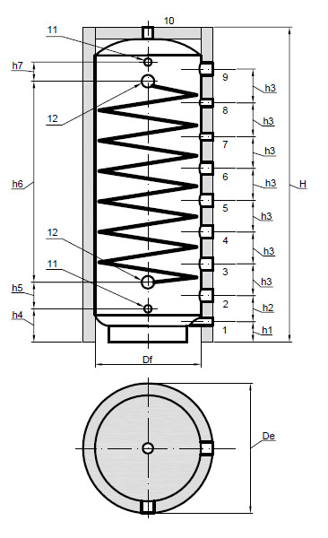 Буферная емкость с функцией ГВС S-tank HFWT-500 - фото 2 - id-p25908234