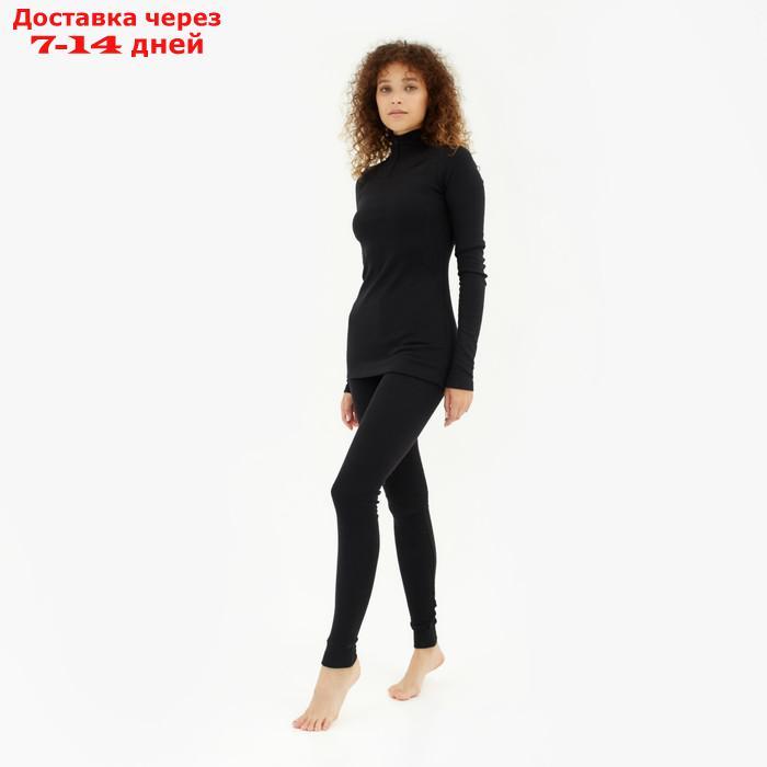 Комплект женский термо (лонгслив, лосины) MINAKU цвет чёрный, р-р 46 - фото 3 - id-p199387056