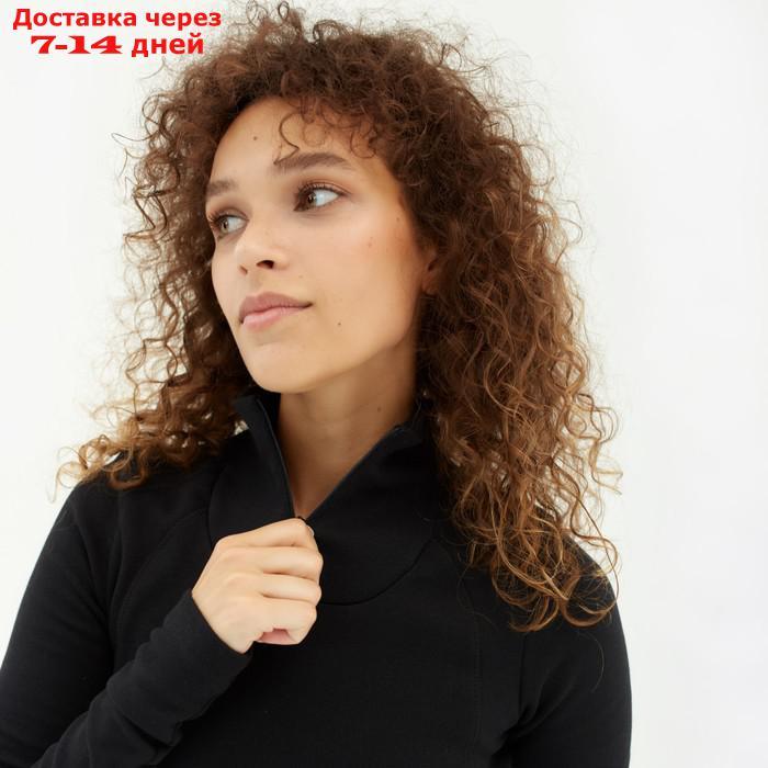 Комплект женский термо (лонгслив, лосины) MINAKU цвет чёрный, р-р 46 - фото 8 - id-p199387056