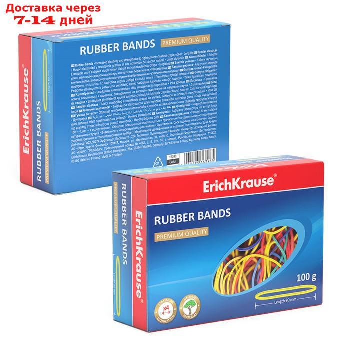 Банковская резинка Erich Krause, диаметр 80 мм, цветная, 100 г - фото 3 - id-p199383677