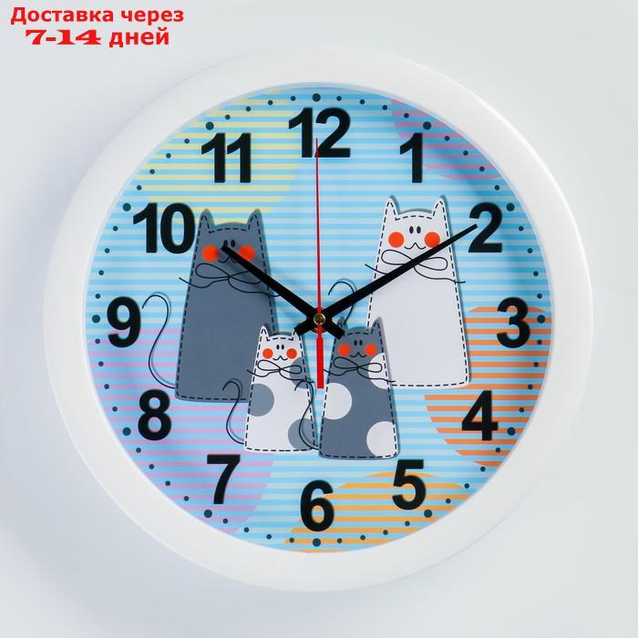 Часы настенные "Кошки", 28х28 см - фото 1 - id-p199387232