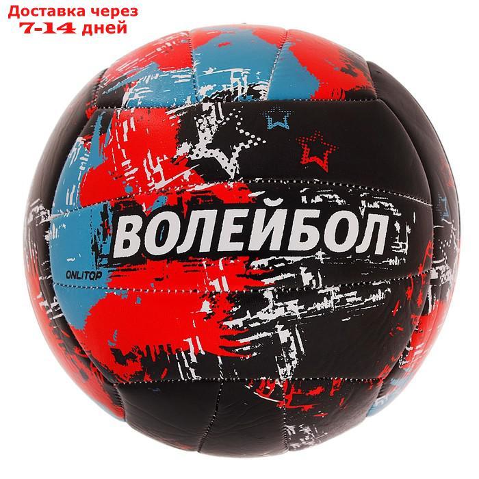 Мяч волейбольный Aсе, размер 5, 18 панелей, PVC, 2 подслоя, машинная сшивка