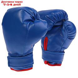 Перчатки боксерские, детские, цвет синий