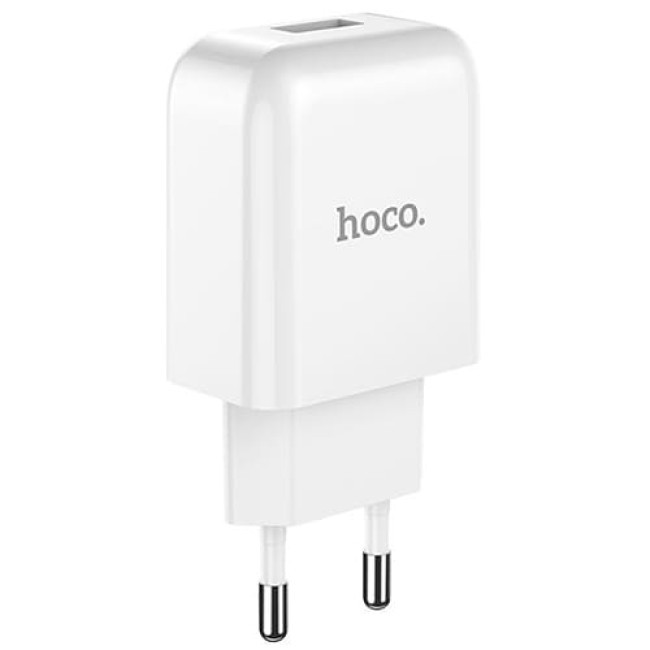 Зарядное устройство Hoco N2 1 USB 2.1A (Белый) - фото 1 - id-p199519273