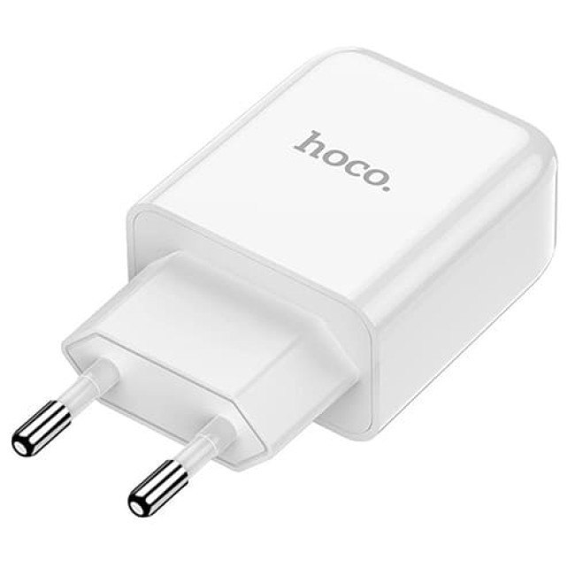 Зарядное устройство Hoco N2 1 USB 2.1A (Белый) - фото 2 - id-p199519273
