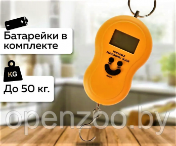 Портативные электронные весы (Безмен) Portable Electronic Scale до 30 кг Оранжевые - фото 1 - id-p179940098