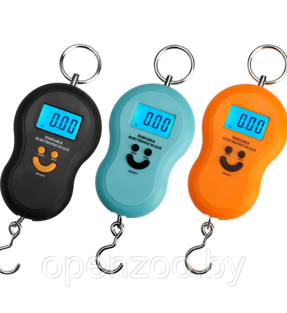 Портативные электронные весы (Безмен) Portable Electronic Scale до 30 кг Оранжевые - фото 4 - id-p179940098