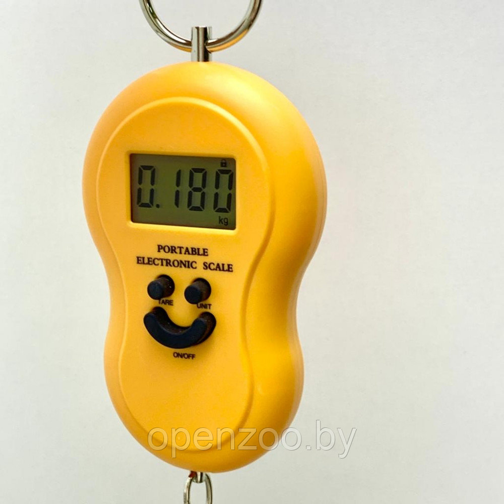 Портативные электронные весы (Безмен) Portable Electronic Scale до 30 кг Оранжевые - фото 8 - id-p179940098