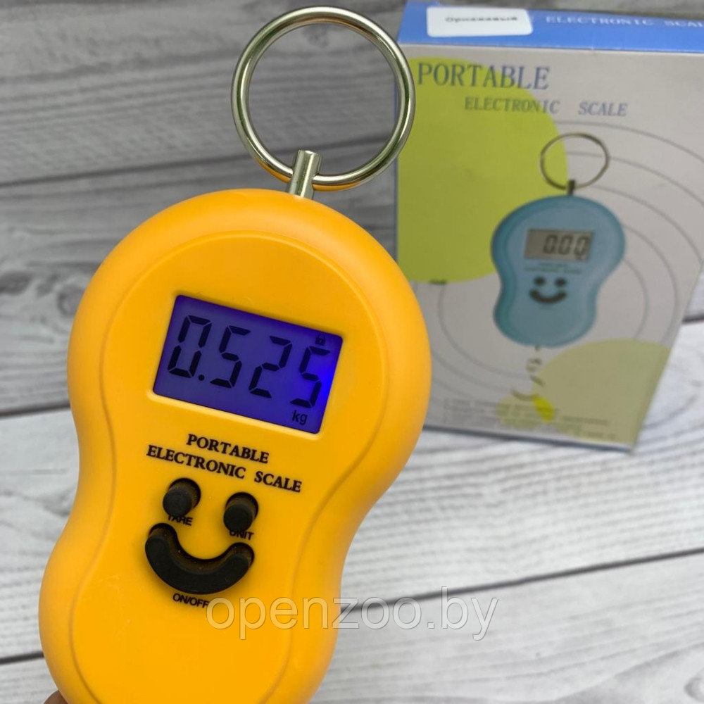 Портативные электронные весы (Безмен) Portable Electronic Scale до 30 кг Оранжевые - фото 9 - id-p179940098