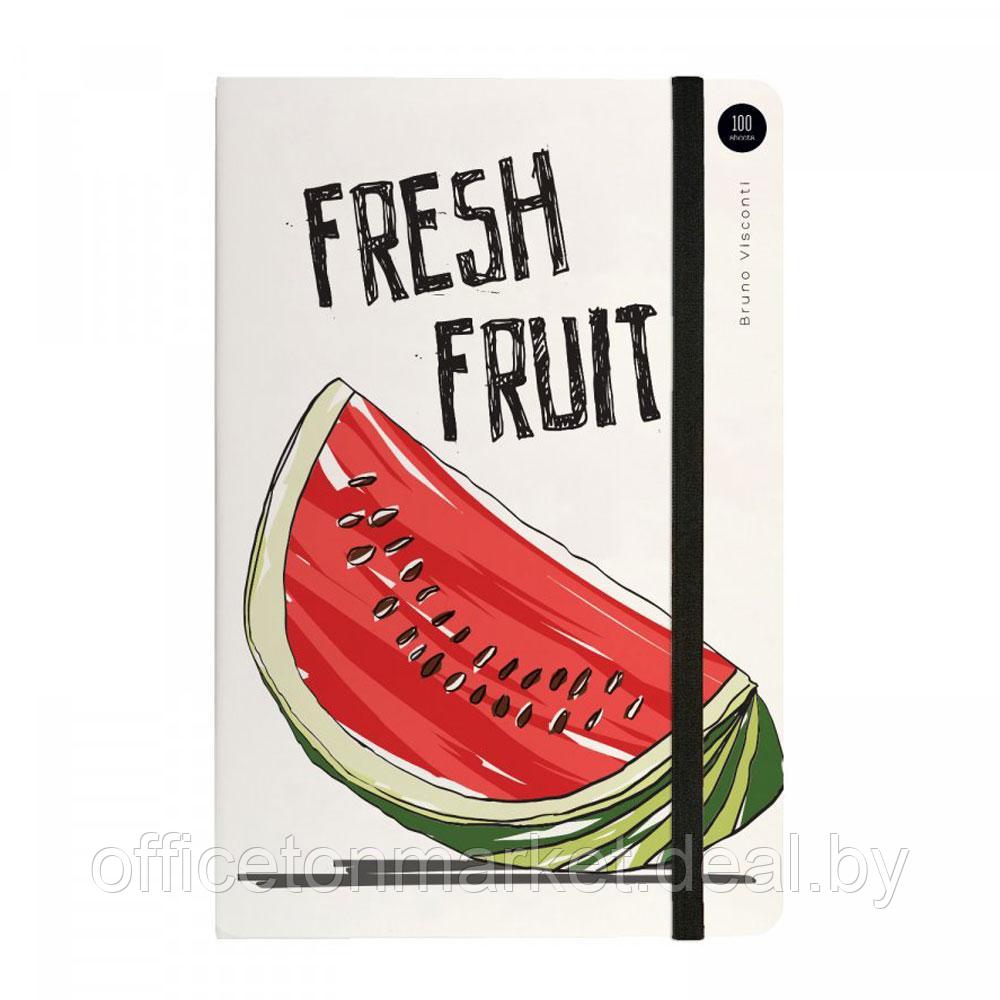 Блокнот "Megapolis Journal. Fresh & Fruity", A5, 100 листов, клетка, белый - фото 1 - id-p199530604